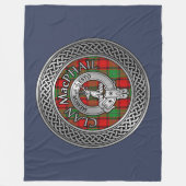 Clan MacPhail Wappen & Tartan Knot Fleecedecke (Vorderseite)