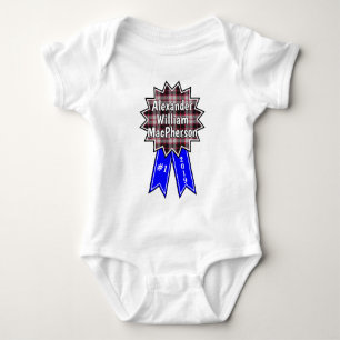 Clan MacPherson #1 Auszeichnung Blaue Schleife Baby Strampler