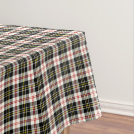 Clan MacPherson Black and White Scottish Tartan Tischdecke