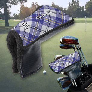 Clan MacPherson Blaues Kleid Tartan Golfkopfhaube Golf Headcover