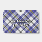 Clan MacPherson Blue Dress Tartan Abzeichen Ausweis (Rückseite)