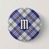 Clan MacPherson Blue Dress Tartan Button (Vorderseite)