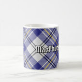 Clan MacPherson Blue Dress Tartan Coffee Tasse (Mittel)