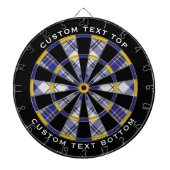 Clan MacPherson Blue Dress Tartan Dart Board Dartscheibe (vorne)