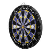 Clan MacPherson Blue Dress Tartan Dart Board Dartscheibe (Vorderseite rechts)