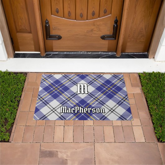 Clan MacPherson Blue Dress Tartan Doormat Fußmatte (Außenbereich)