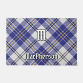 Clan MacPherson Blue Dress Tartan Doormat Fußmatte (Vorderseite)