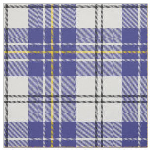 Clan MacPherson Blue Dress Tartan Fabric Stoff