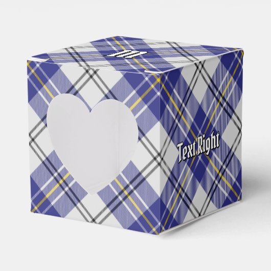 Clan MacPherson Blue Dress Tartan Favor Box Geschenkschachtel (Vorderseite)