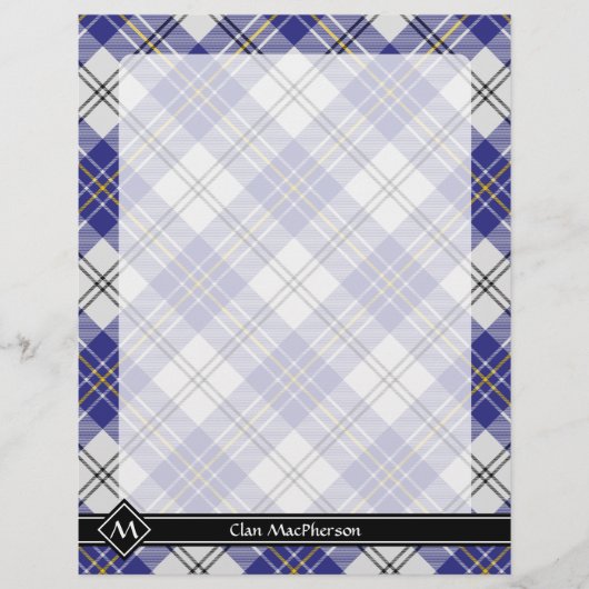 Clan MacPherson Blue Dress Tartan Flyer (Vorne)