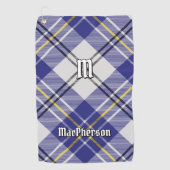 Clan MacPherson Blue Dress Tartan Golf Towel Golfhandtuch (Vorderseite)