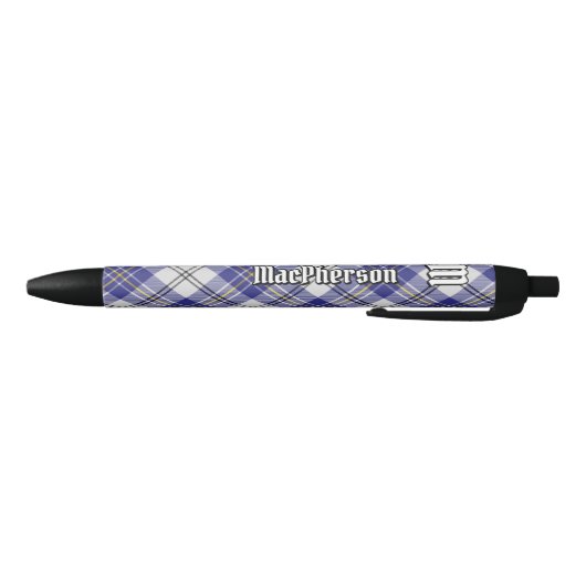Clan MacPherson Blue Dress Tartan Ink Pen Kugelschreiber (Unterseite)