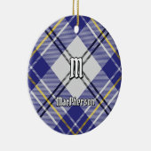 Clan MacPherson Blue Dress Tartan Keramik Ornament (Rechts)