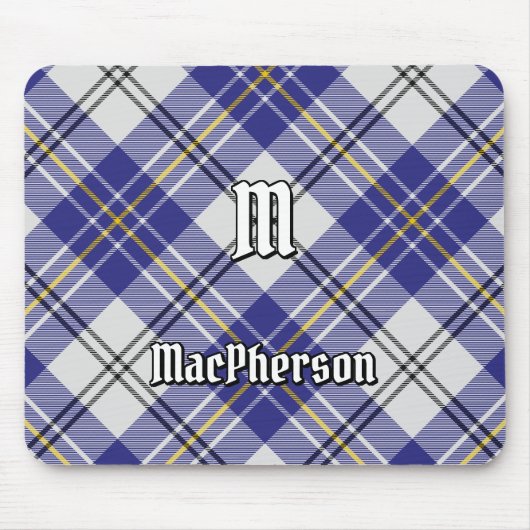 Clan MacPherson Blue Dress Tartan Mouse Pad Mousepad (Vorne)