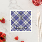 Clan MacPherson Blue Dress Tartan Napkins Serviette (Beispiel)