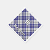 Clan MacPherson Blue Dress Tartan Napkins Serviette (Ecke)
