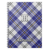 Clan MacPherson Blue Dress Tartan Notebook Notizblock (Vorderseite)