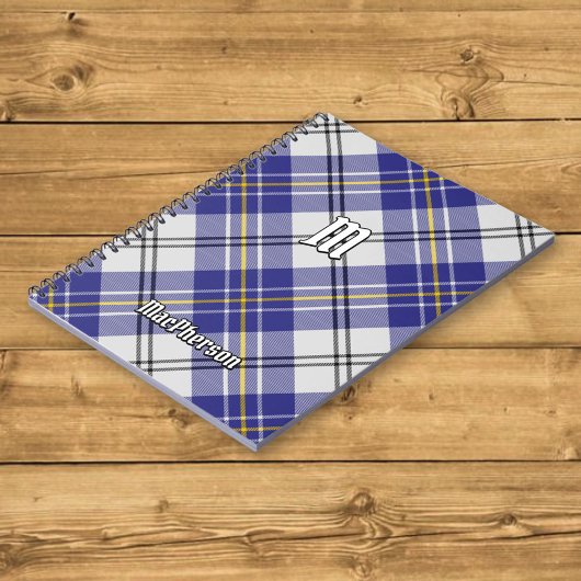 Clan MacPherson Blue Dress Tartan Notebook Notizblock