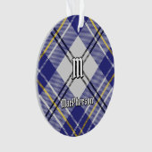 Clan MacPherson Blue Dress Tartan Ornament (Vorderseite)