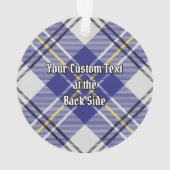 Clan MacPherson Blue Dress Tartan Ornament (Rückseite)