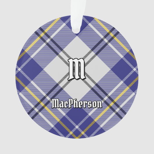 Clan MacPherson Blue Dress Tartan Ornament (Vorderseite)