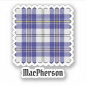 Clan MacPherson Blue Dress Tartan Sticker (Vorderseite)