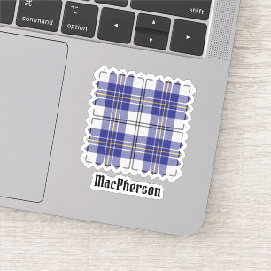 Clan MacPherson Blue Dress Tartan Sticker