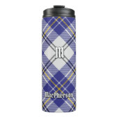 Clan MacPherson Blue Dress Tartan Thermal Tumbler Thermosbecher (Vorderseite)