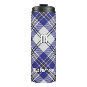 Clan MacPherson Blue Dress Tartan Thermal Tumbler Thermosbecher