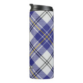 Clan MacPherson Blue Dress Tartan Thermal Tumbler Thermosbecher (Nach rechts gedreht)
