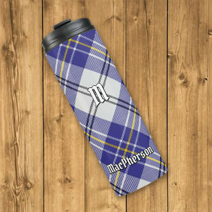 Clan MacPherson Blue Dress Tartan Thermal Tumbler Thermosbecher