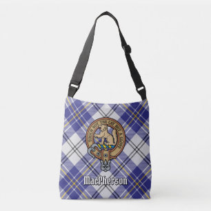 Clan MacPherson Blue Dress Tartan Tragetaschen Mit Langen Trägern