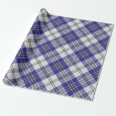 Clan MacPherson Blue Dress Tartan Wrapping Paper Geschenkpapier (Ungerollt)