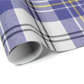 Clan MacPherson Blue Dress Tartan Wrapping Paper Geschenkpapier (Rolleneckpunkt)