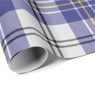 Clan MacPherson Blue Dress Tartan Wrapping Paper Geschenkpapier