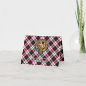 Clan MacPherson Crest over Hunting Tartan Einladung (Vorderseite)