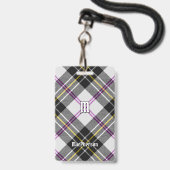 Clan MacPherson Dress Tartan Abzeichen Ausweis (Vorderseite mit Lanyard)