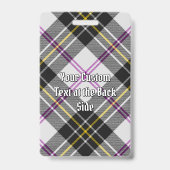 Clan MacPherson Dress Tartan Abzeichen Ausweis (Rückseite)