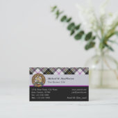 Clan MacPherson Dress Tartan Business Card Visitenkarte (Stehend Vorderseite)