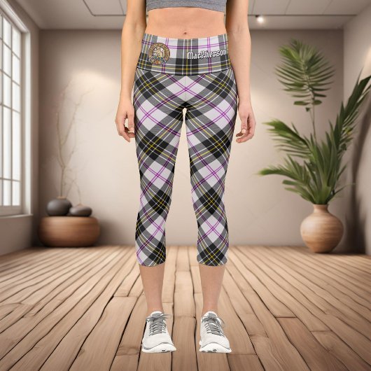Clan MacPherson Dress Tartan Capri Leggings