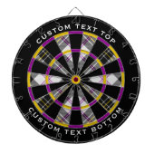 Clan MacPherson Dress Tartan Dart Board Dartscheibe (vorne)