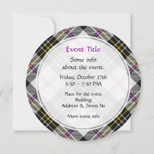 Clan MacPherson Dress Tartan Einladung