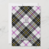 Clan MacPherson Dress Tartan Einladung (Vorderseite)