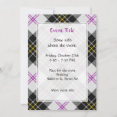 Clan MacPherson Dress Tartan Einladung (Rückseite)