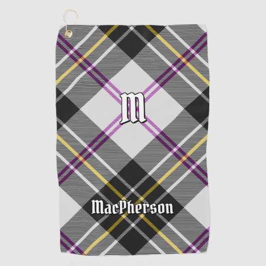 Clan MacPherson Dress Tartan Golf Towel Golfhandtuch (Vorderseite)