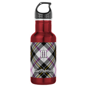 Clan MacPherson Dress Tartan Stahl Wasserflasche