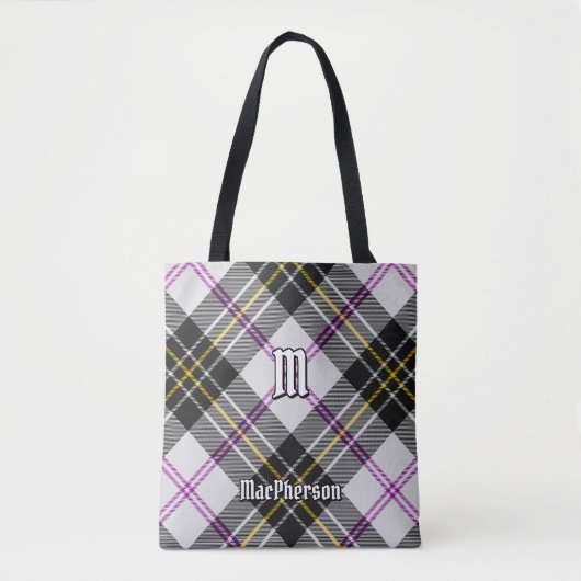Clan MacPherson Dress Tartan Tote Bag Tasche (Vorderseite)