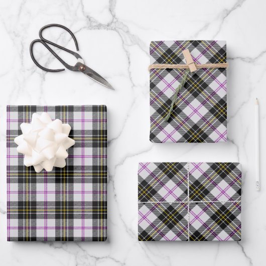 Clan MacPherson Dress Tartan Wrapping Paper Sheets Geschenkpapier Set (Vorderseite)