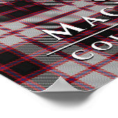 Clan MacPherson Farben Schottlands 2 Tartan Poster (Ecke)
