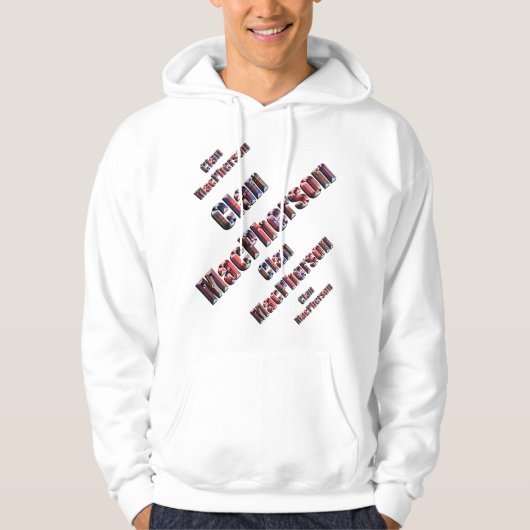 Clan MacPherson Four Tartan Name Logos, Hoodie (Vorderseite)